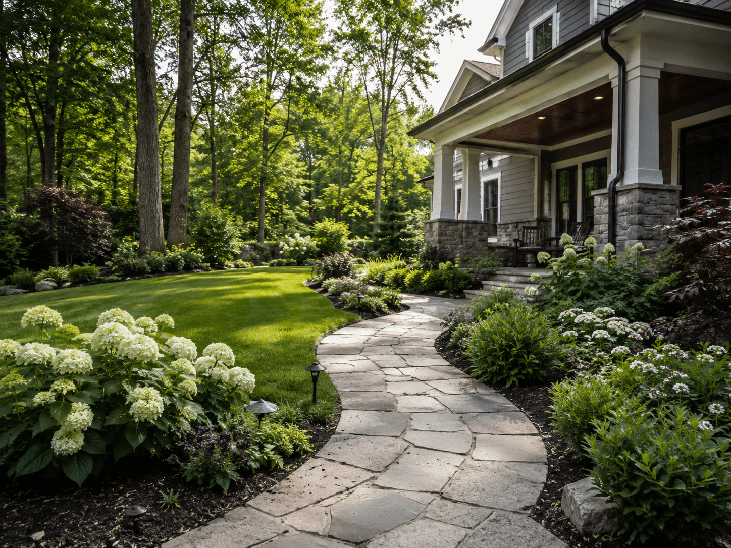Landscaping and grading property improvement