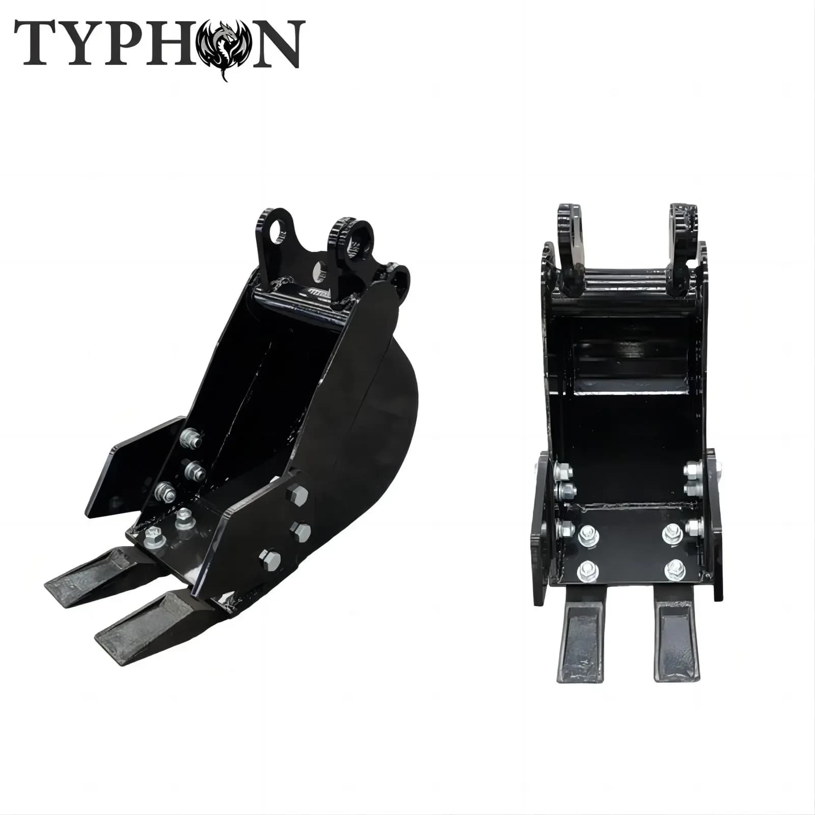 10-in-1 Mini Excavator Attachment Bundle Essential Tools Combo Kit for Worksites View 2