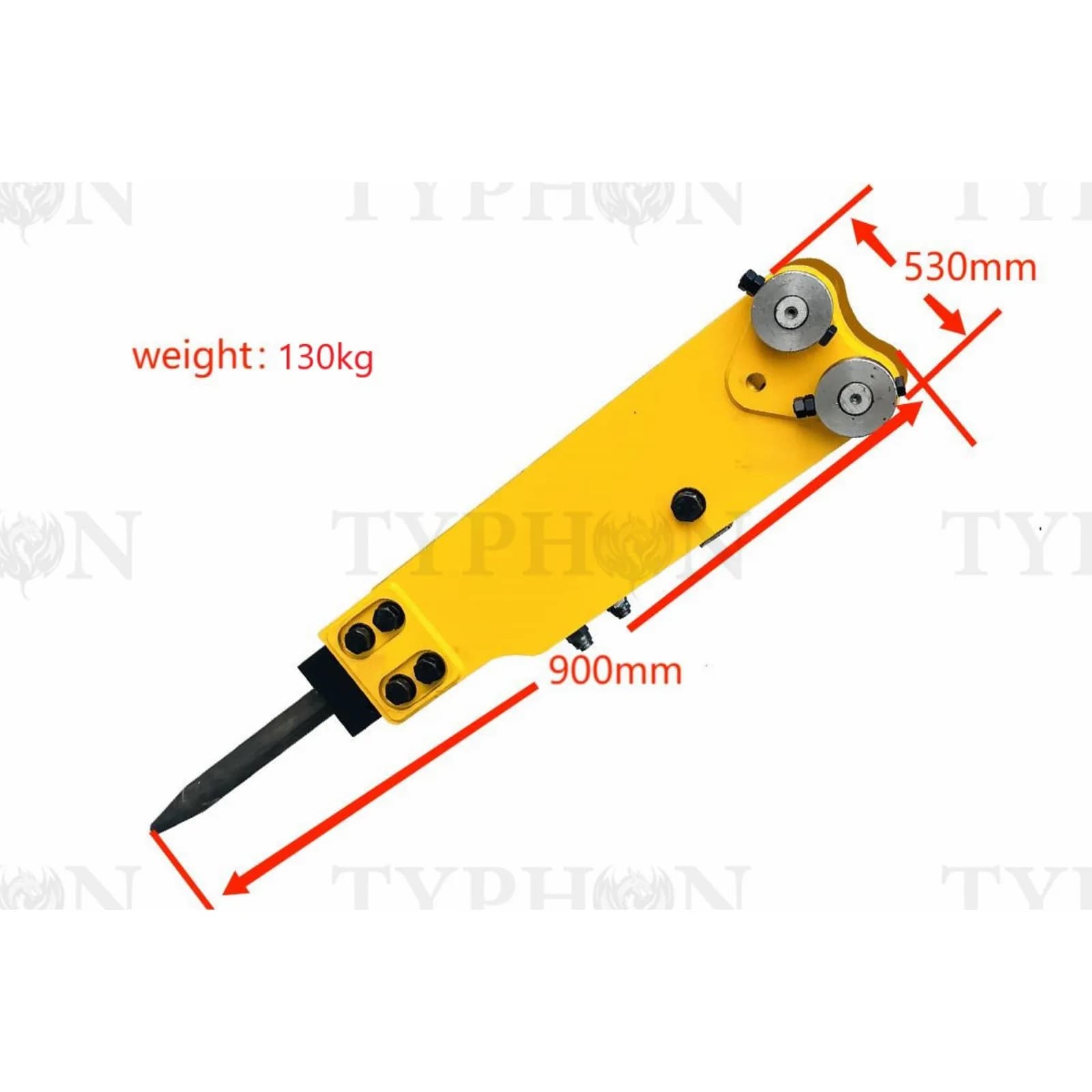 2.5 ton Mini Excavator Attachment Hydraulic Hammer Top Type Rock Breaker Generic TERROR X2 PRO View 2