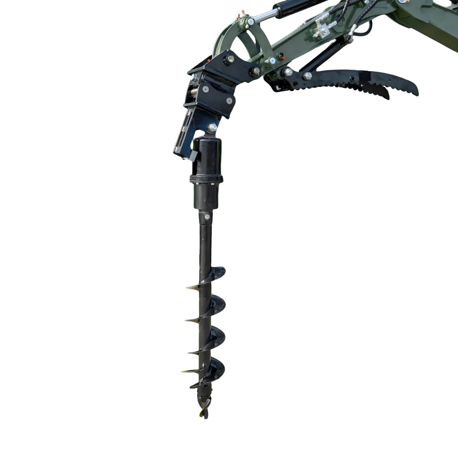 Auger Attachment 7.9in Auger Bit Earth Drilling USA for TERROR XXV and other 2.1-3 Ton Mini Excavators View 2