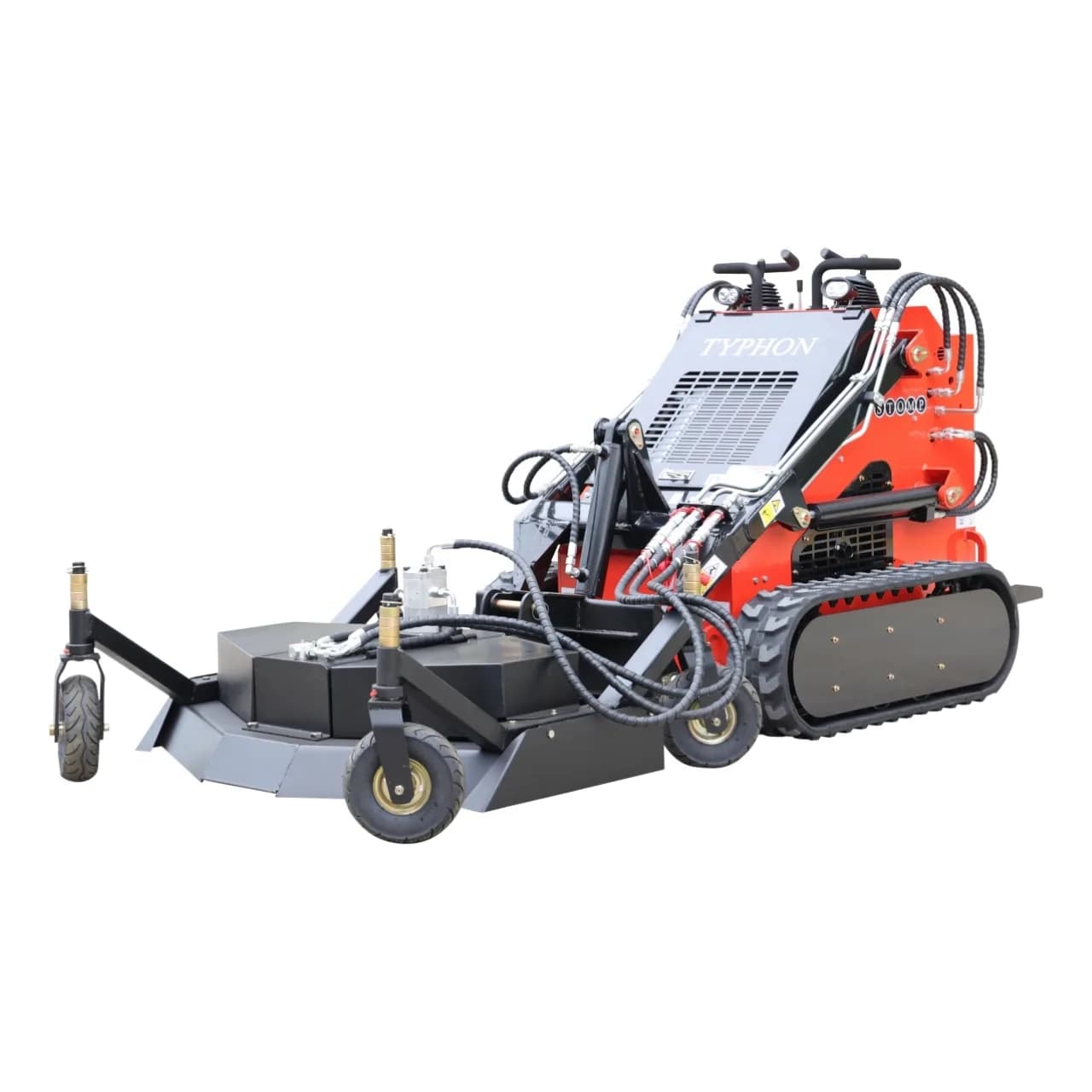 Skid Steer Loader Lawn Mower Attachment USA View 2