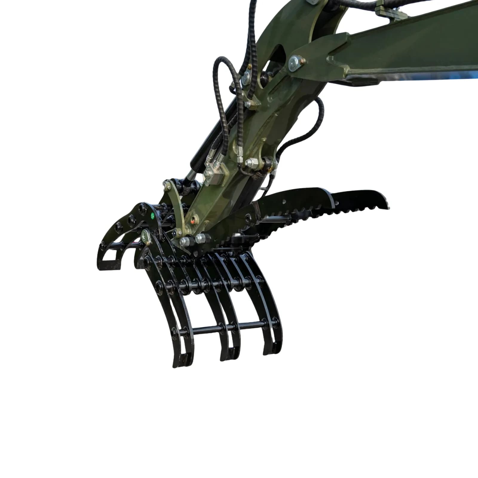 Compact Grapple Attachment for TERROR XXV and other 2.1-3 Ton Mini Excavators Wide Opening Wood Grab USA View 2