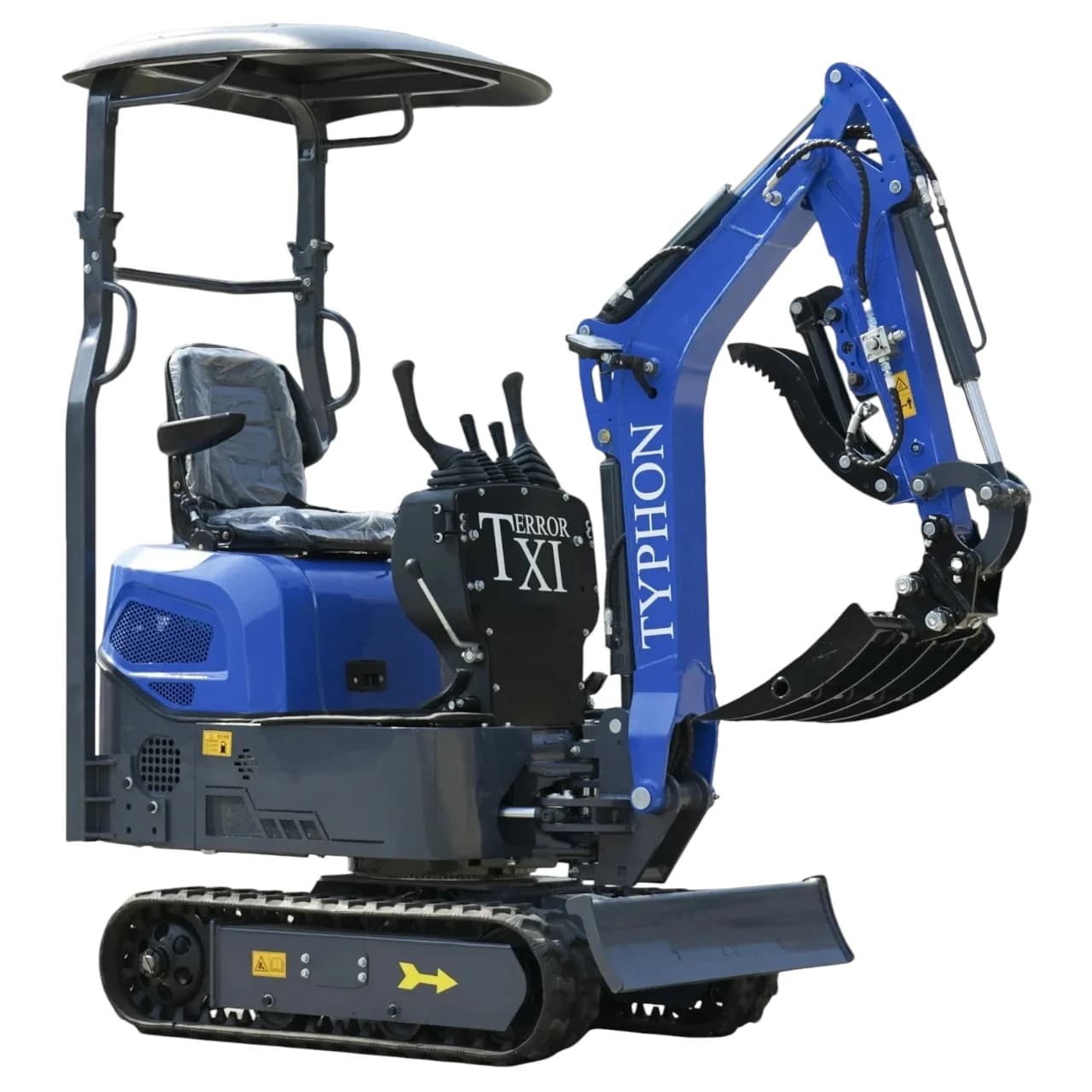 TERROR XI Mini Excavator Digger 13.5hp Gas B&S EPA Engine with 13 Attachments View 3