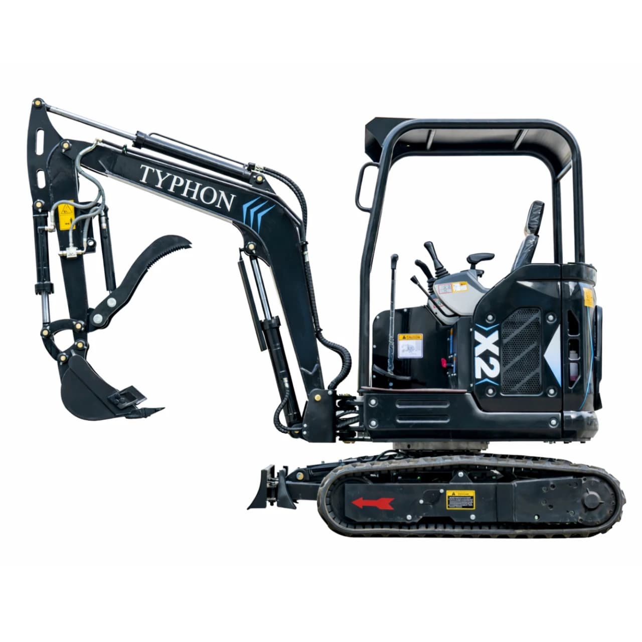 TYPHON TERROR X2 Max Canopy Mini Excavator Powerful 2.5 Ton Compact Machine with Yanmar Engine Advanced Hydraulic System View 4