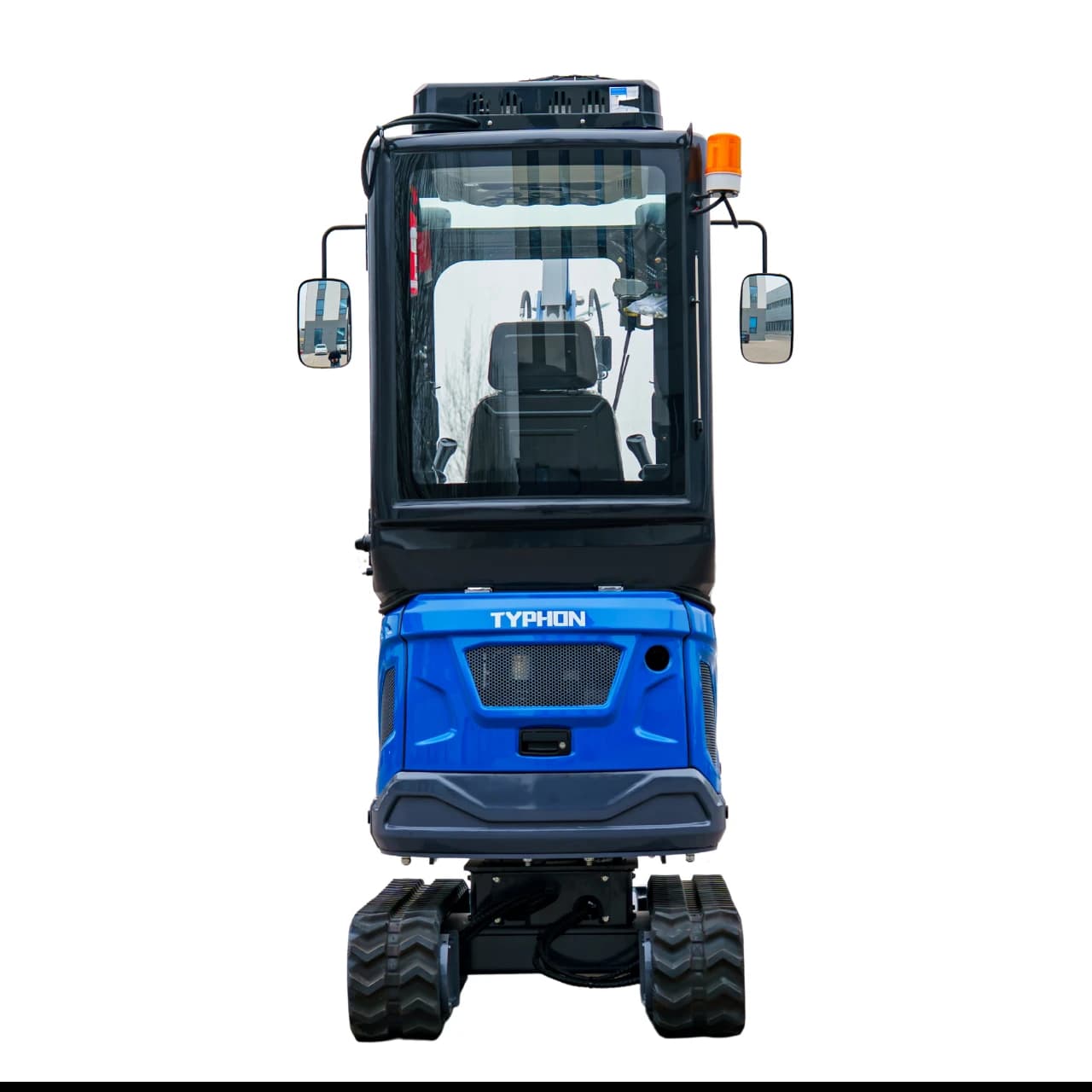 TYPHON TERROR XIX Prestige AC/Heater Cabin Mini Excavator 4200lbs 20.4 HP Kubota D902 with Boom Swing, Retractable Tracks View 4