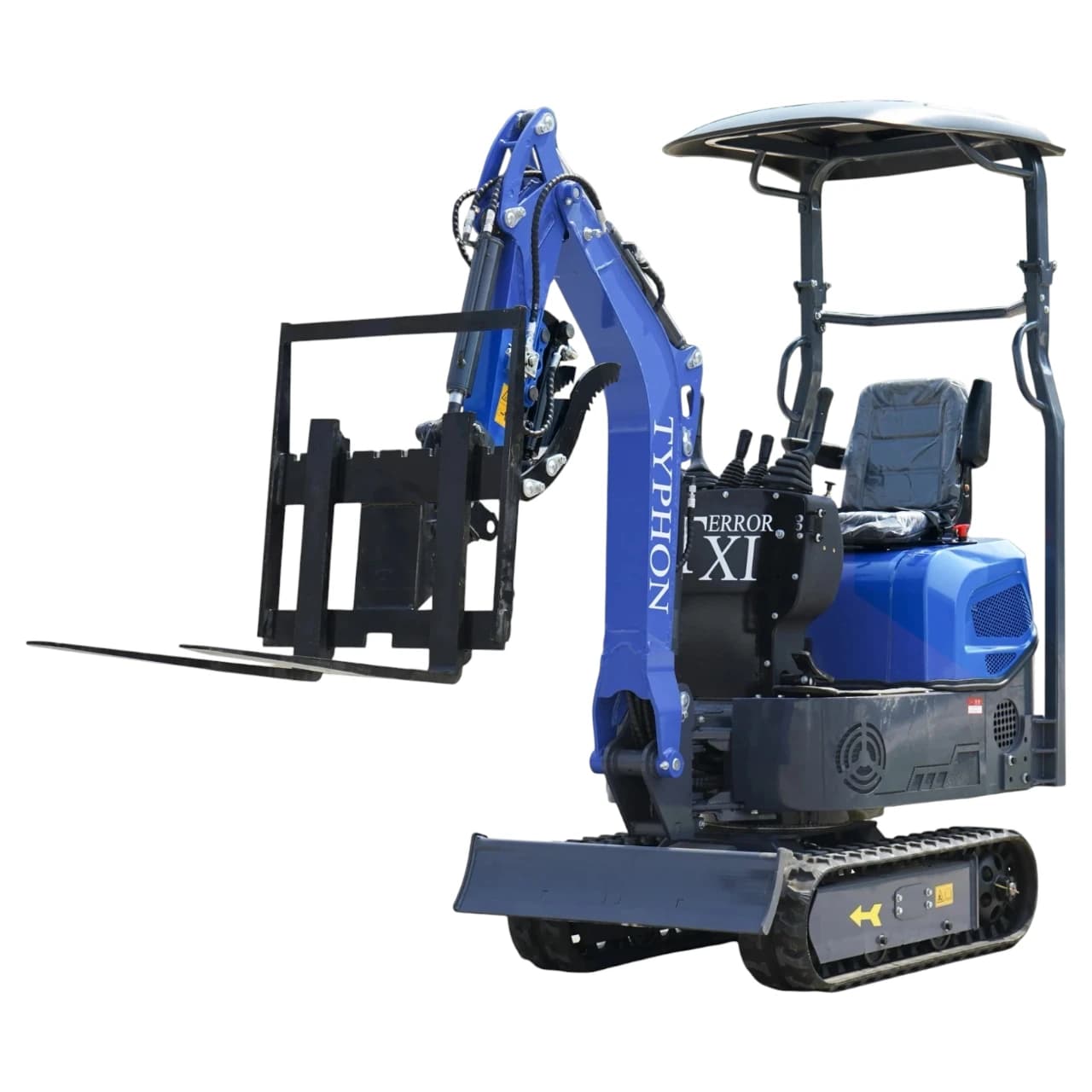 TERROR XI Mini Excavator Digger 13.5hp Gas B&S EPA Engine with 13 Attachments View 4