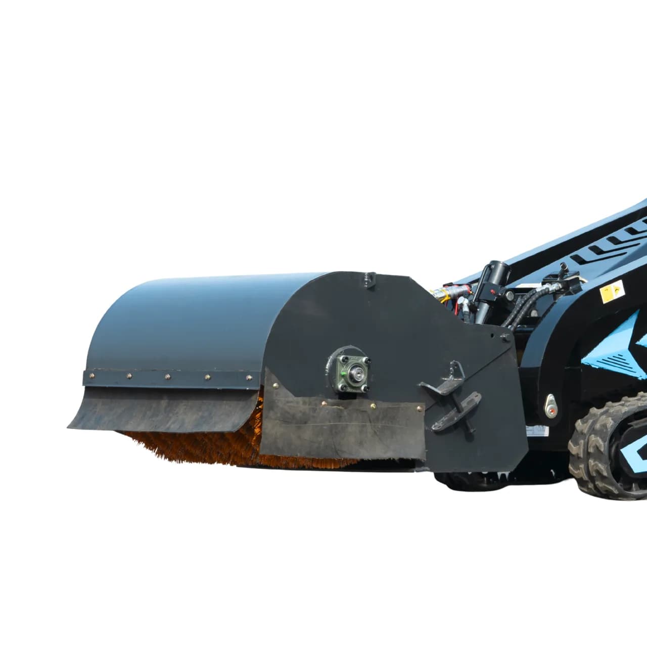 Hydraulic Pickup Sweeper Broom Attachment for TYPHON STOMP X1300 & STOMP 509 Mini Skid Steers View 4