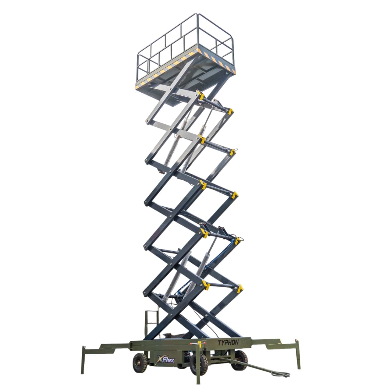 TYPHON xFlex-4065W Walk-Behind Scissor Lift 2.7 Ton with Assisted Walking, Manual outriggers of 40 ft lifting Height & 110V Electric View 4