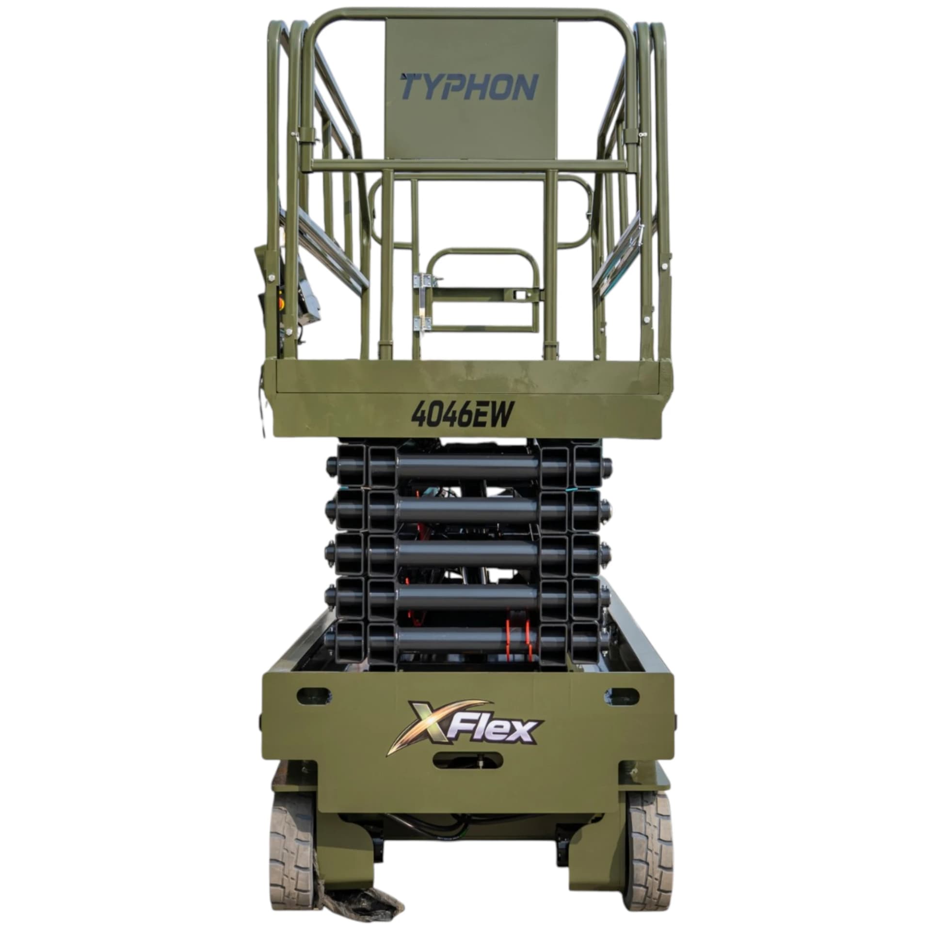 TYPHON xFlex-4046EW Electric Wheel Scissor Lift 2.6 Ton operating weight and 40ft platform height with 705lbs Load Capacity View 4