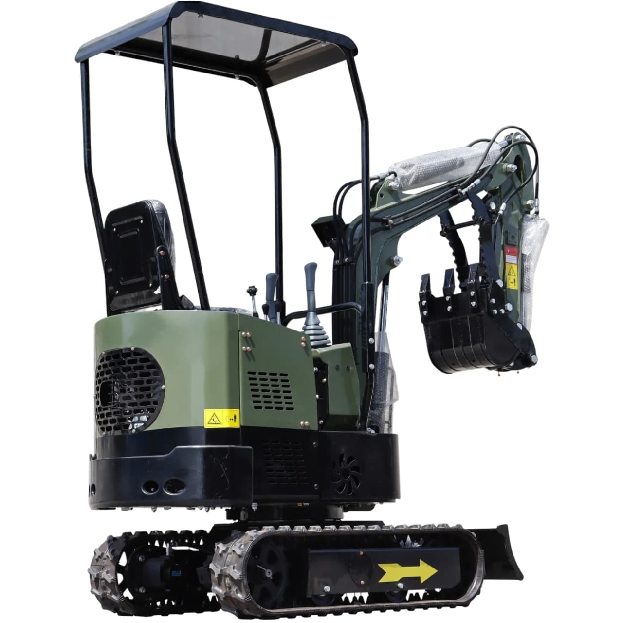 TYPHON TERROR X STORM Mini Excavator – 1 Ton Trench Digger with Canopy, Hydraulic Thumb Clip, Bucket USA View 5