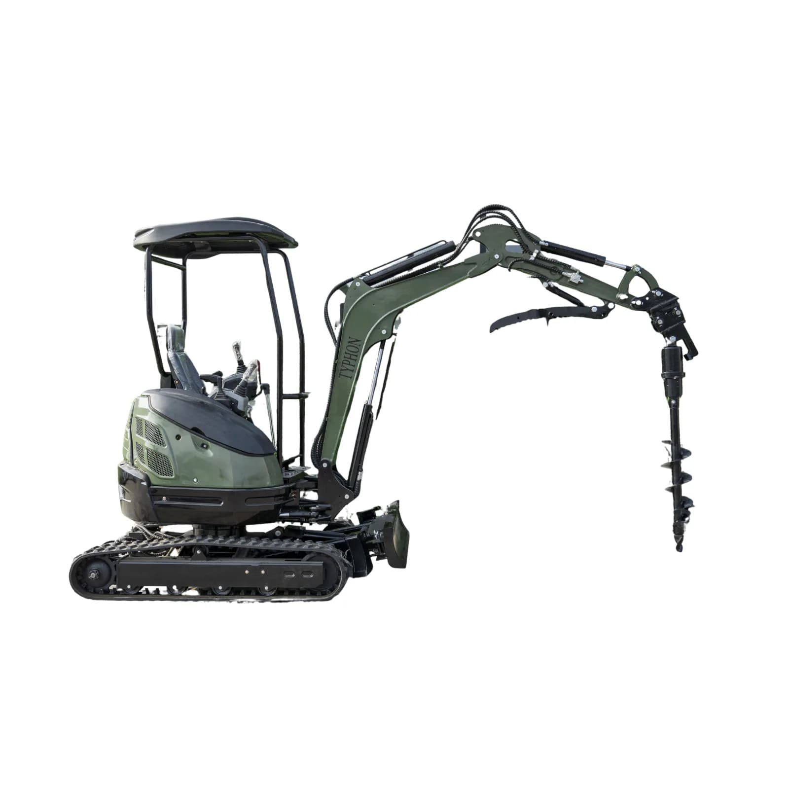 Auger Attachment 7.9in Auger Bit Earth Drilling USA for TERROR XXV and other 2.1-3 Ton Mini Excavators View 5