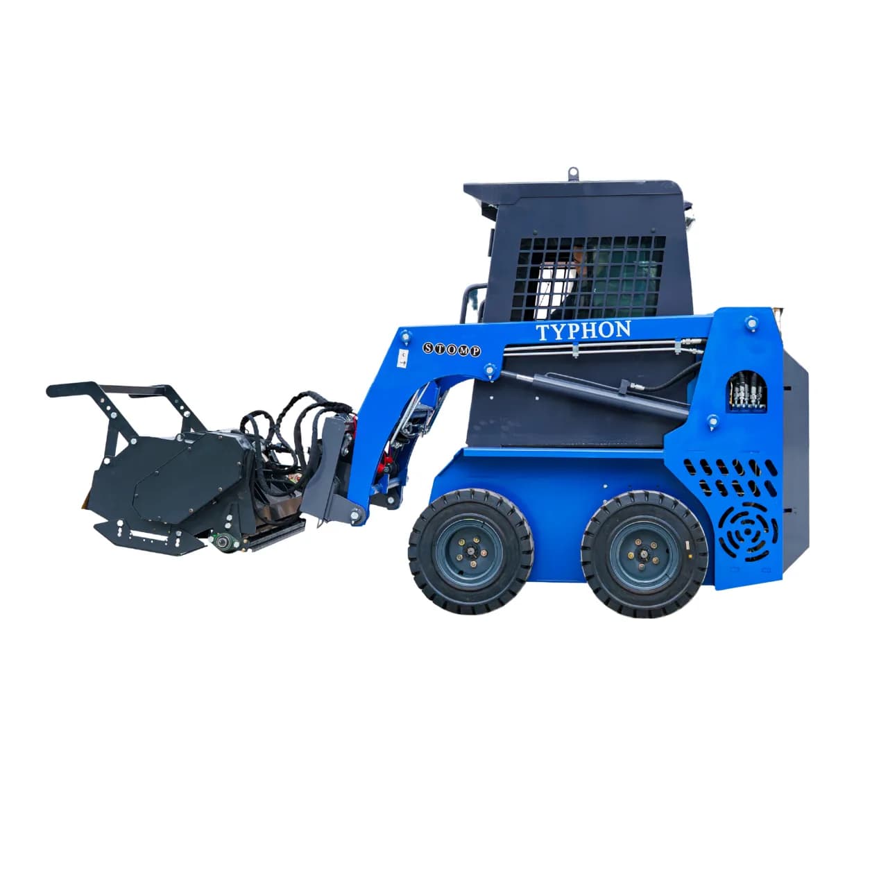 New TYPHON STOMP X1300 & STOMP 509 Mini Skid Steer Forestry Mulcher Attachment View 5