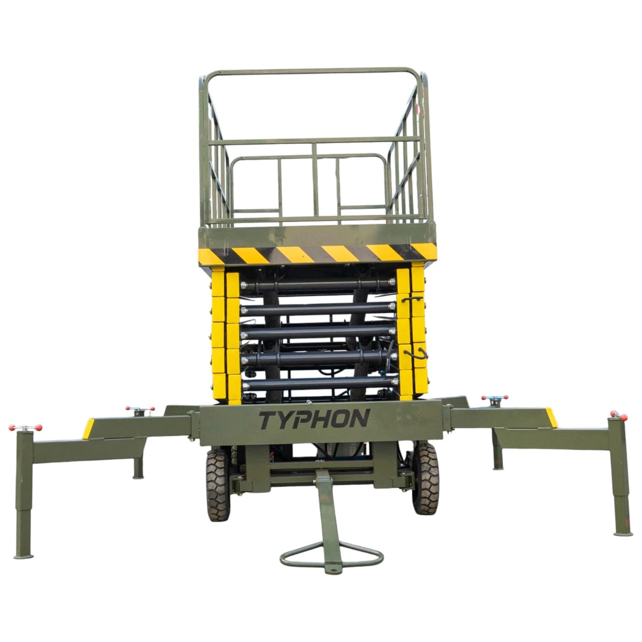 TYPHON xFlex-4065W Walk-Behind Scissor Lift 2.7 Ton with Assisted Walking, Manual outriggers of 40 ft lifting Height & 110V Electric View 5