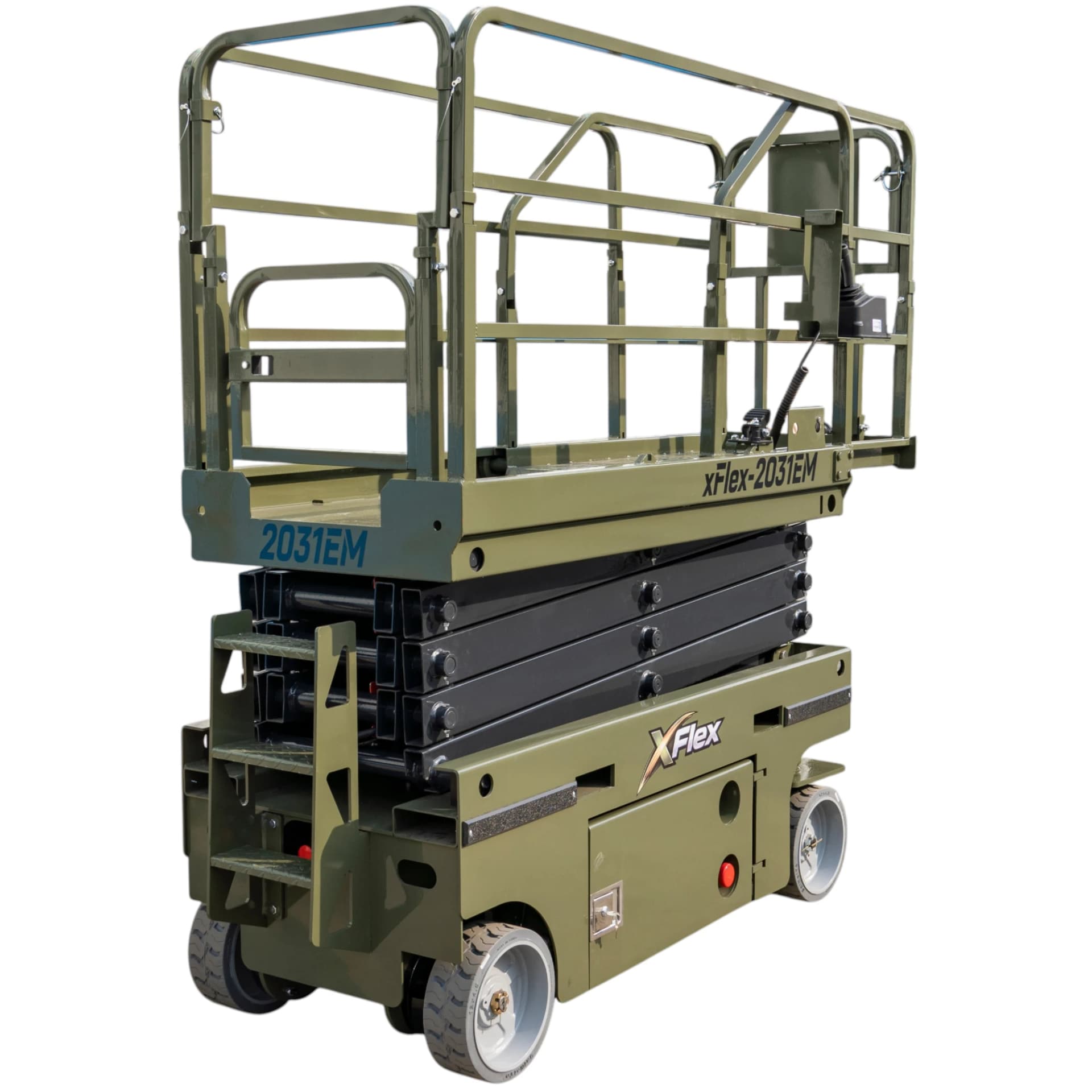 TYPHON xFLEX-2031EM 1.2 Ton Electric Mini Scissor Lift with 20ft Max Platform Height and 19.7" Platform Extend View 5