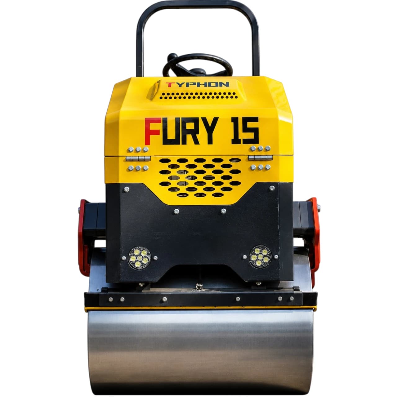 TYPHON FURY 15 Mini Road Roller 1.5Ton 13.5 hp B&S Gas Engine Hydraulic Steering View 5