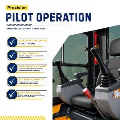 TYPHON TERROR XVII PRO Prestige Edition Mini Excavator 4000LB Kubota D902 Diesel, Enclosed Cab with AC/Heat, Hydraulic Thumb View 7